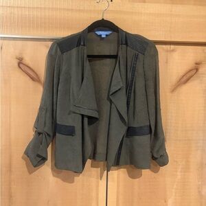 Simply Vera Vera Wang Utility Jacket in Olive and Black